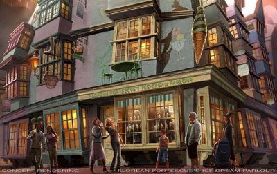 Diagon Alley Rendering
