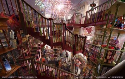 Diagon Alley Rendering
