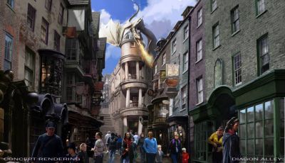 Diagon Alley Rendering
