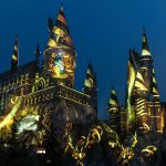 The-Nighttime-Lights-at-Hogwarts-Castle-Hufflepuff-House.jpg